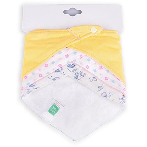 Rifornimento della fabbrica appena nato Sveglio Animali Modello 100% Cotone Organico Del Bambino <span class=keywords><strong>Bandana</strong></span> Bib - Product Image 2