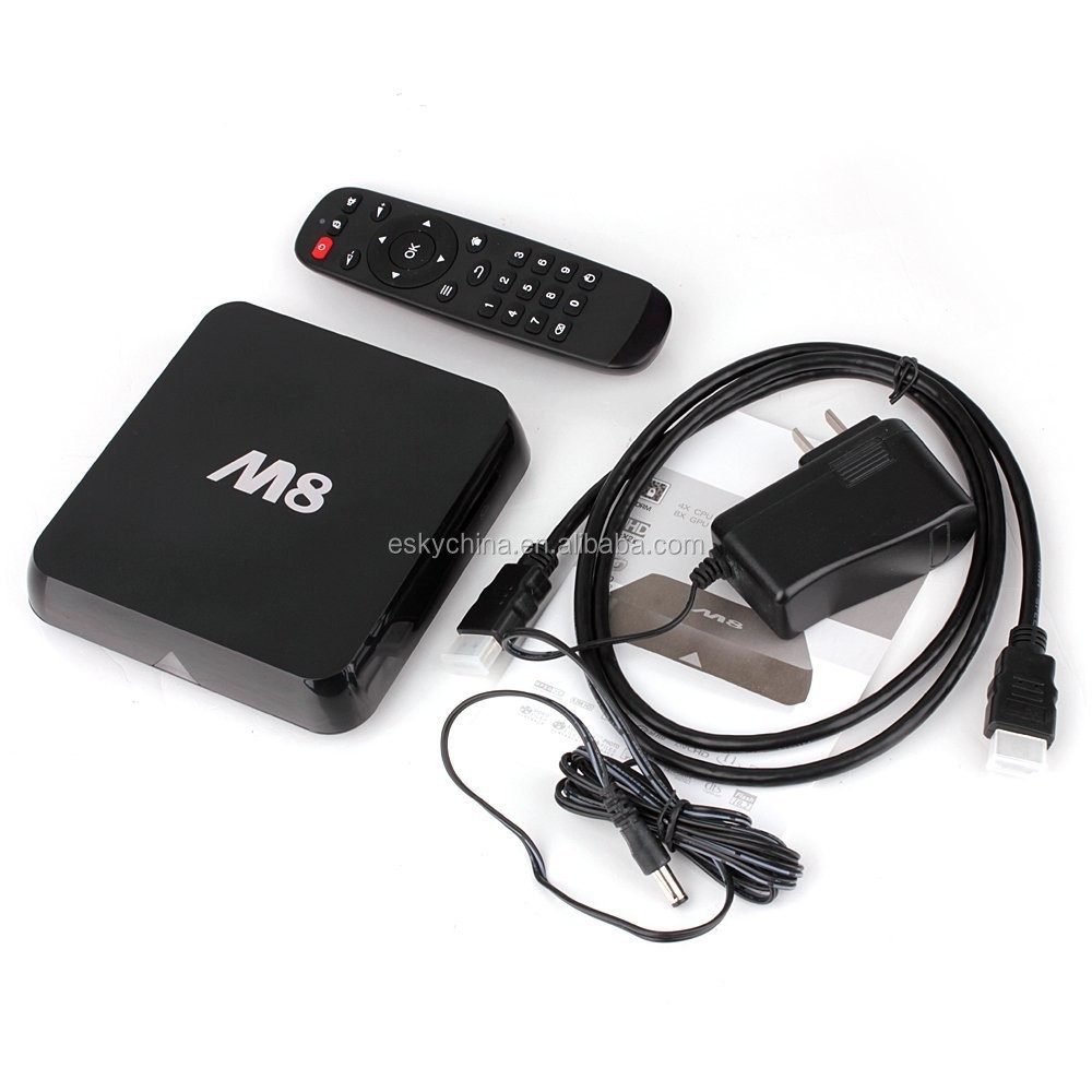 Android 4.4 Amlogic S802 Quad Core 2 GHz WiFi Bluetooth XBMC M8 tv caja