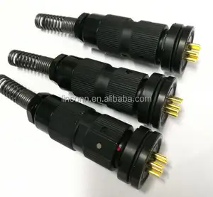 6pin socket Plug U-329 U-283 conectores for AN/PRC-25 radio set and headset connector