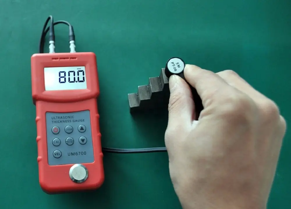 Digitale Ultraschall-dickenmessung Meter 1,0-245mm, 0,05-8inch (in Stahl)