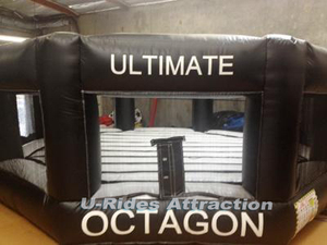Terrain de jeu extrême gonflable multi-sports en PVC, octogone, football, basketball, panier, matériau en bâche, comprend des kits de réparation pour - Product Image 4