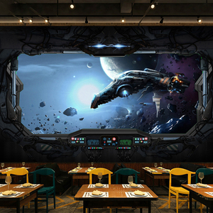 ZHIHAI Custom Space Night Sky Design di vendita calda nuova carta da parati decorativa di lusso - Product Image 3