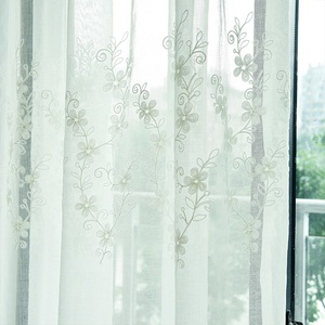 <span class=keywords><strong>Tende</strong></span> in Tulle Voile di Alta Qualità <span class=keywords><strong>con</strong></span> Ricamo Floreale Bianco, Stile Europeo, per Camera da Letto e Soggiorno - Product Image 5
