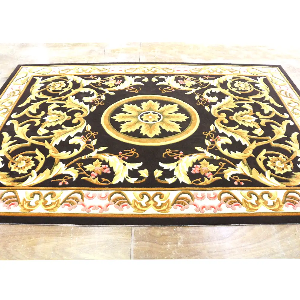 זהב צהוב שטיח תפילה מוסלמי שטיח עבודת יד שטיחים באזור