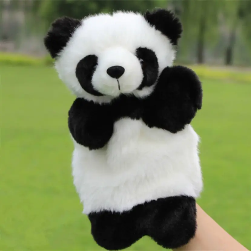 Poupées en peluche panda personnalisées pour enfants, 1 pièce, jouet en peluche chaud, histoires d'animaux, cadeaux pour enfants