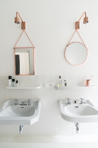 Miroir de chine, cadre métallique, or <span class=keywords><strong>rose</strong></span>, miroir mural rond décoratif, <span class=keywords><strong>salon</strong></span>, salle de bain, <span class=keywords><strong>salon</strong></span>, hôtel - Product Image 6