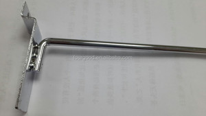 Nhà Máy Chrome slatwall hiển thị móc với cốc nhựa Loại sản phẩm móc hiển thị - Product Image 4