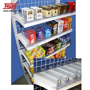 TSD-P007 超市展示盘与推动器，塑料制品机架推动器，搁板分隔器和推动器