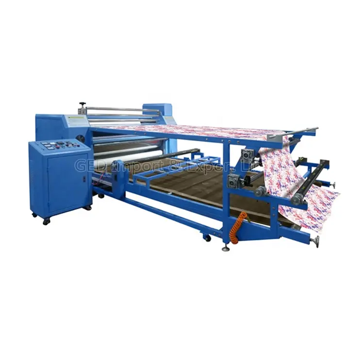 GuangZhou 1.7m Large Format Calendar Automatic Roll Oil Sublimation Polyester Transfer Machine Garment Heat Press Machine