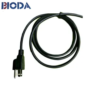 SIPU high quality projector spiral male to male us 3 pin ac power cord