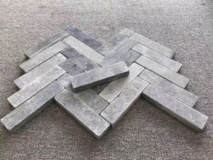 Carrelage extérieur moderne en pierre calcaire bleue polie à coins arrondis <span class=keywords><strong>CARIA</strong></span>, épaisseur 18 mm - Product Image 3