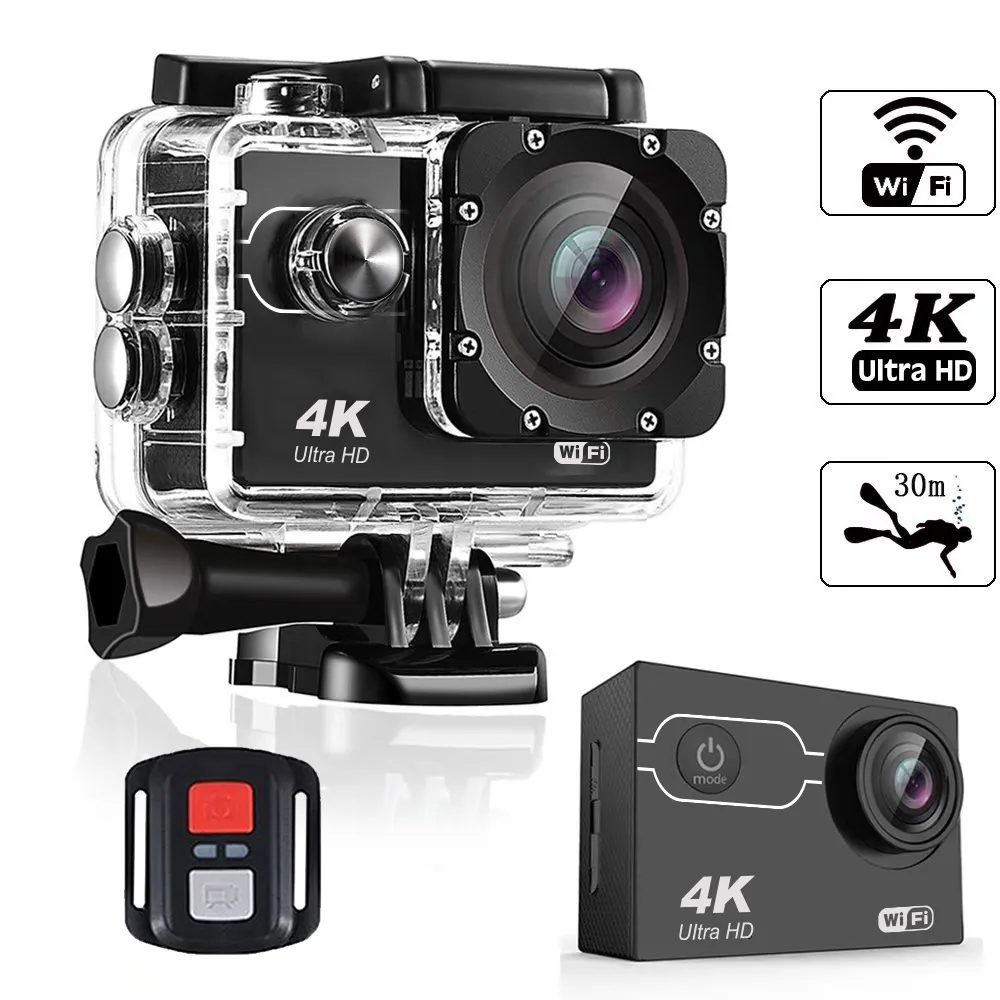 2019 Latest Promotion 4k hd action camera waterproof with remote control camera Yi 4K Action camera