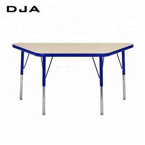 Hình thang bảng trắng trường tiểu học lớp học trẻ em bàn ghế thiết lập có thể điều chỉnh chiều cao thiết kế hiện đại kim loại phòng ngủ công viên - Product Image 5