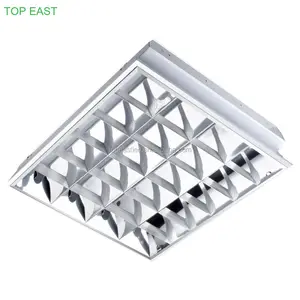 Surface led grille light T8 4*20 W LED Tube Light Fixture approved by CE/RoHS