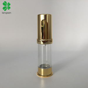 Gold Color 5ml Empty Refillable Airless Vacuum Pump Cream Lotion Bottles Cosmetic <strong>Travel</strong> Bottles Toiletries <strong>Liquid</strong> <strong>Container</strong> - Product Image 2