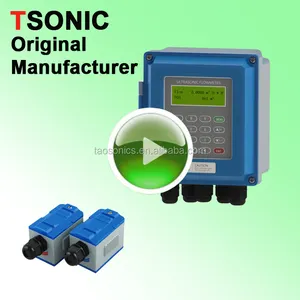 TSONIC ABS Loại Chèn Treo Tường Chất Lỏng Siêu Âm Nước Flow Meter Flowmeter TUF2000B