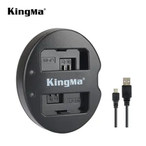 KingMa 듀얼 USB 충전기 캐논 LP-E5 캐논 EOS 반란군 XS 반란군 T1i 반란군 Xsi는 1000D 500D 450D 키스 X3 키스 X2 키스 F