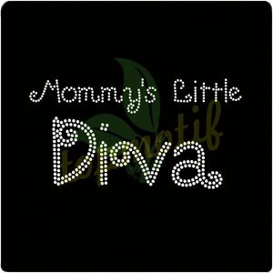 Poco mommy's diva del ajuste diseñado para t- shirt de hierro en adorno - Product Image 1