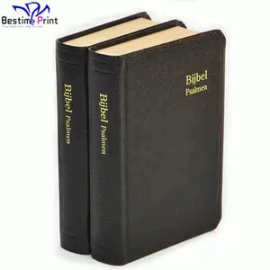 Funda blanda de PU con estampado de libros Christian Bibles