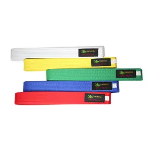 Karate Belt Woosung Custom Colors Martial Arts Belts 100% Cotton Karate Belt High Quality Martial Arts Taekwondo Colors Belts