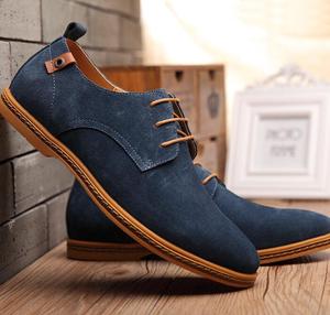 Up-0092r Sepatu Kulit Suede Pria, Sepatu Kantor Kasual Bersirkulasi - Product Image 2