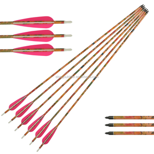 30 "SP400 Rose Camo Carbone Flèches Avec TPU Aube Pour <span class=keywords><strong>Archer</strong></span> Féminin Extérieure Tir À L'arc Tir - Product Image 2