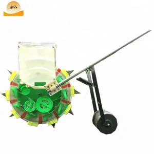 Hand operate manual corn bean seeder / grain peanut seeding machine width adjustable