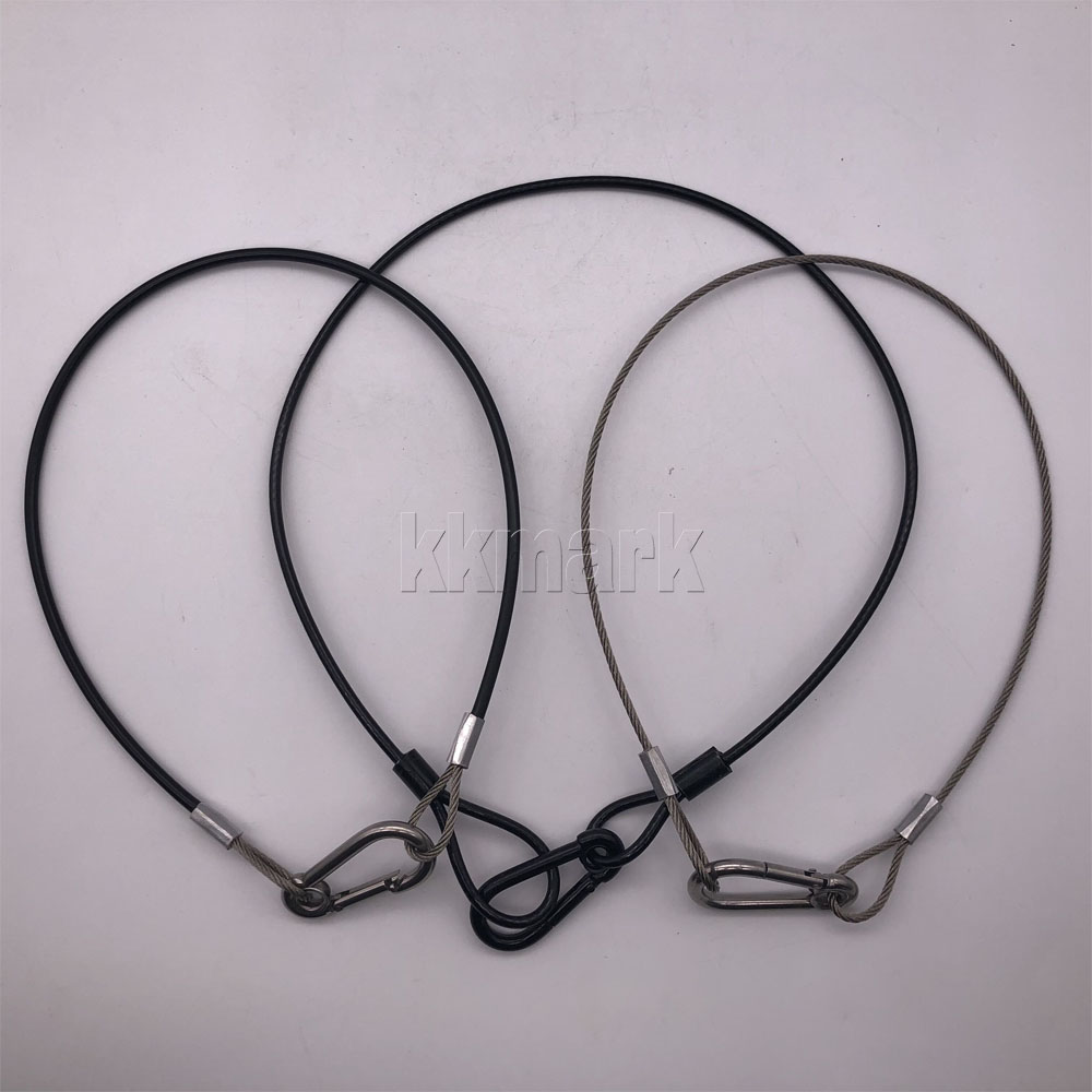 Прочная кабельная цепь безопасности с цинковым карабином для осветительной съемки
