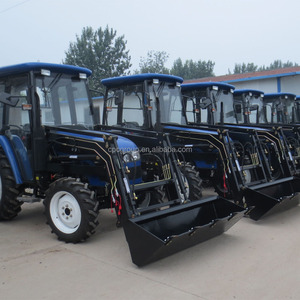 Weifang CP mesin 60hp 4wd traktor pertanian dengan Front Loader traktor kompak 4x4 dengan pemuat tiga titik alat traktor - Product Image 1
