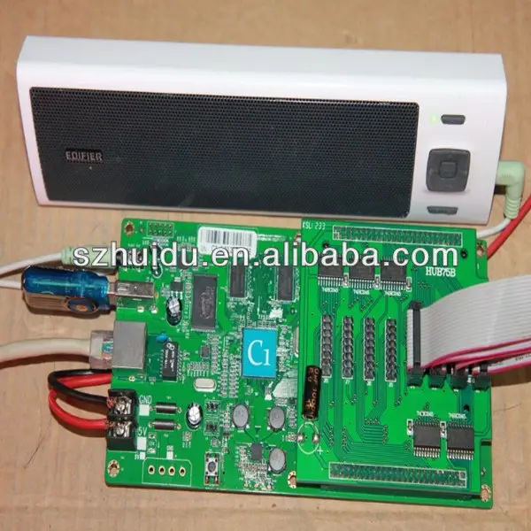 p10(1r)-v701c led display controller c1 pixel 384x128,video audio output,working no need computer