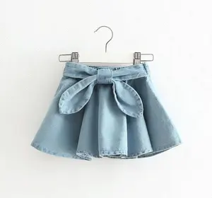 D&S factory dropshipping light blue sexy girls cute short mini skirt denim jeans girls skirt