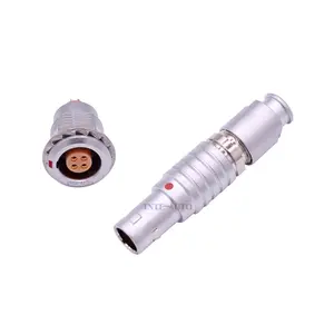 Conector cetizado fgg 0b ce resistência à abertura, conector de tração, m7, m9, m12, m15, m18, série b ip50, 2 a 30 pinos, conector de metal circular