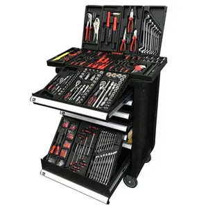 RTTOOL 472Pcs Car Repair Hand Tools Cart Cabinet,Wrench Tools Set,Wrinch And Box Tool Set Mechanic