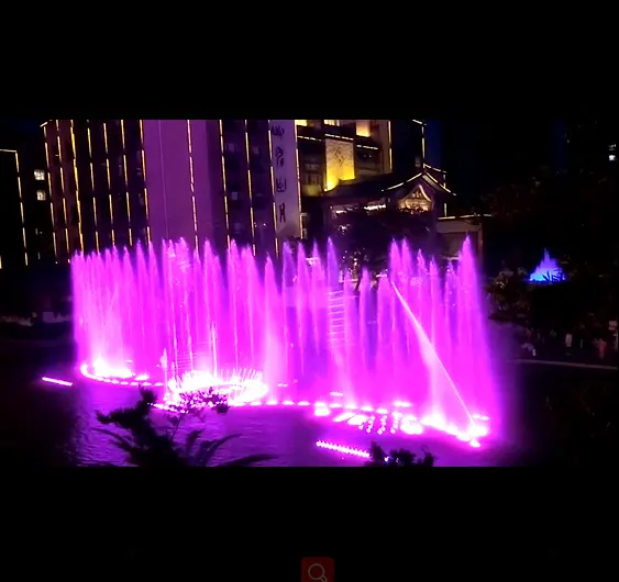 20m*10m Outdoor Wonderful Water Led Lighting Feature Garden Fountains