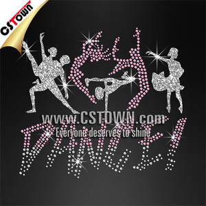 NEU Without dance what's the points Grosshandel TanzenStrassmotiv Buegelbild HOTFIX - Product Image 5