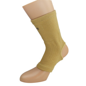 Đàn hồi cao màu vàng thể thao bóng đá đan vải thoáng khí màu mắt cá chân hỗ trợ đệm - Product Image 2