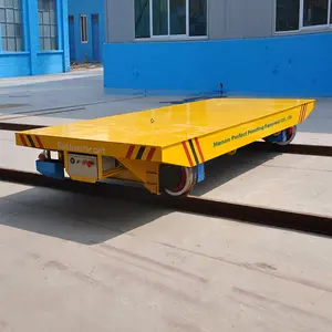 Motorized Transfer Cart For Handling Material Rail Trolley Handling Railer