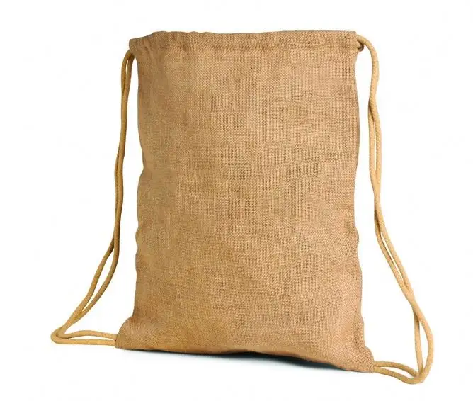 رخيصة عالية الجودة الرباط حقيبة من الخيش الخيش حقيبة تسوق نمط جديد صغير ملون منقوشة الرباط حقيبة
