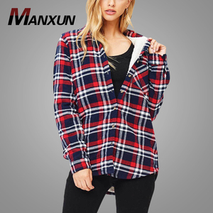 Latest Design Long Sleeve Plaid <strong>Women</strong> <strong>Shirts</strong> <strong>Flannel</strong> Hot Sell <strong>Women</strong> Blouse Fashion <strong>Shirt</strong> Ladies - Product Image 1