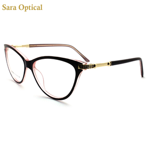 <span class=keywords><strong>Occhiali</strong></span> di fabbrica di marca firmati a buon mercato prezzo classico PC montature ottiche Cat Eye Style - Product Image 3