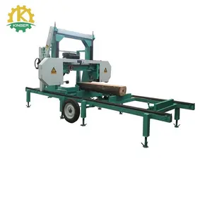 Kinger Horizontal Band Sawing Machine Melihat Pabrik untuk Pemotong Kayu