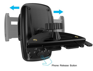 CD sostenedor del teléfono del montaje del coche, ranura de cd de coche universal <span class=keywords><strong>360</strong></span> rotar montaje para iPod GPS - Product Image 3