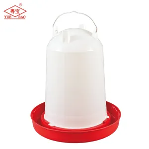 Hot sale plastic poultry manual 3 1/2 gallons drinker 14 liters water trough