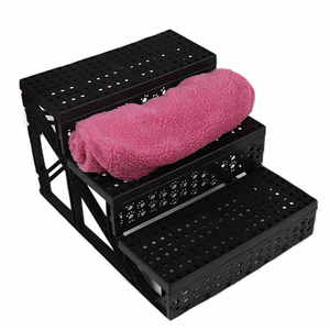Groothandel Fabrikant Stabiele Kunststof Meerkleurige Pluche Draagtas Opvouwbare Hondentrap Huisdiertrap - Product Image 4