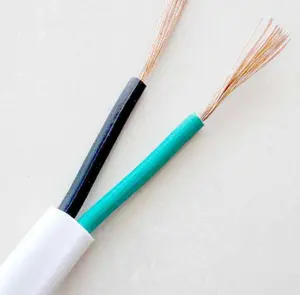 IEC CCC plana eléctrica de alambre de 0,75mm 2 3 Core de aislamiento de PVC de alambre Flexible eléctrico 2,5mm fabricante de Cable BVVB RVVB