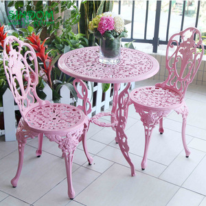 Luxury European <strong>Aluminum</strong> Waterproof Powder Coated Outdoor Dining Furniture <strong>Table</strong> and Chairs Set for Hospital Hotel Park Use - Product Image 4