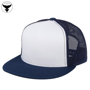 Échantillon gratuit Chapeaux de camionneur à 5 panneaux carrés vierges personnalisés Snapback à bord plat Tissu en maille <span class=keywords><strong>CPA</strong></span> Caractéristique commune - Product Image 1