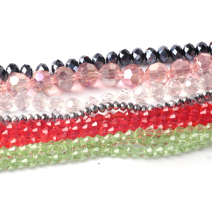 Filo di Perle Naturali di Ametista Rosa, Perle Rotonde a 32 Sfaccettature, Perle di Vetro Cristallo Colorate Stile Ceco, Perle Blu Direct Galore - Product Image 4