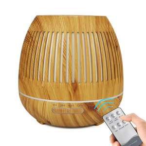 Air Humidifier Oils <strong>Diffuser</strong>, New Wood Grain Home <strong>Diffuser</strong> Remote Control Essential Oil <strong>Diffusers</strong> - Product Image 1