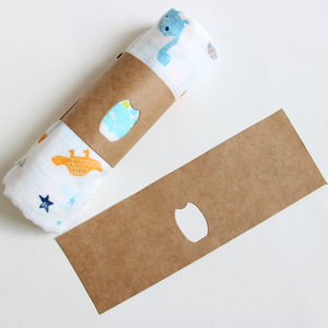 Serviette de bain pour bébé mignonne en forme d'ours, 70% bambou, 30% coton, double couche de gaze, imprimée, jetable, couvre-poussette pour bébé, été, printemps - Product Image 5